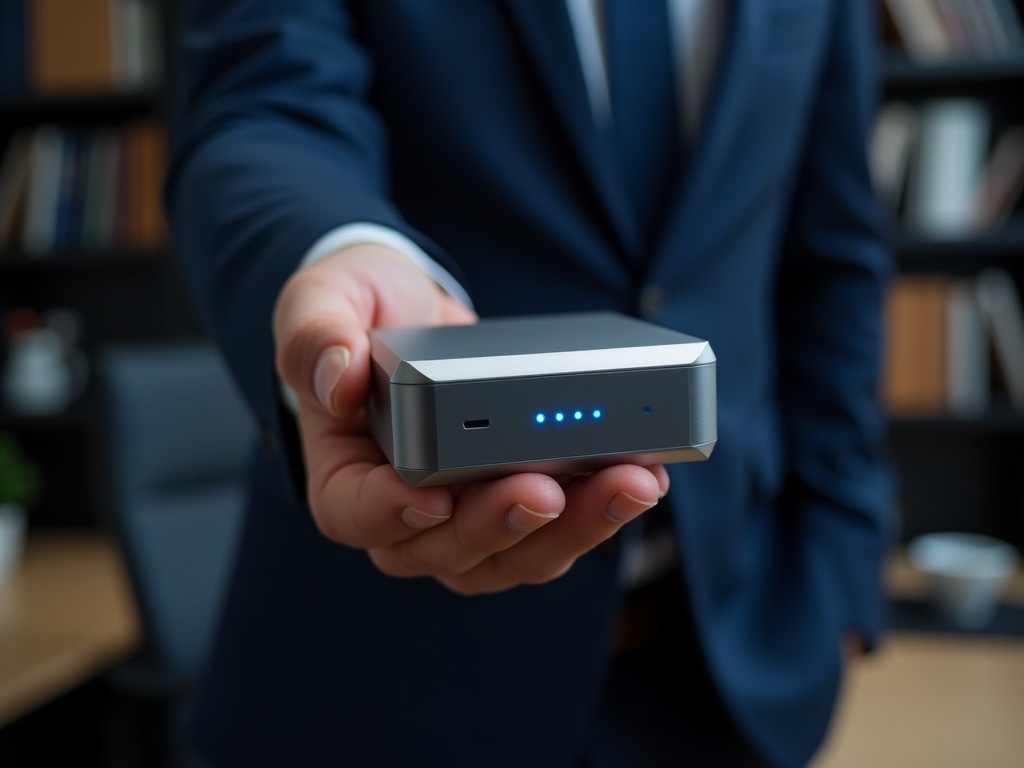 Nxpqx flagship device being held by a professional